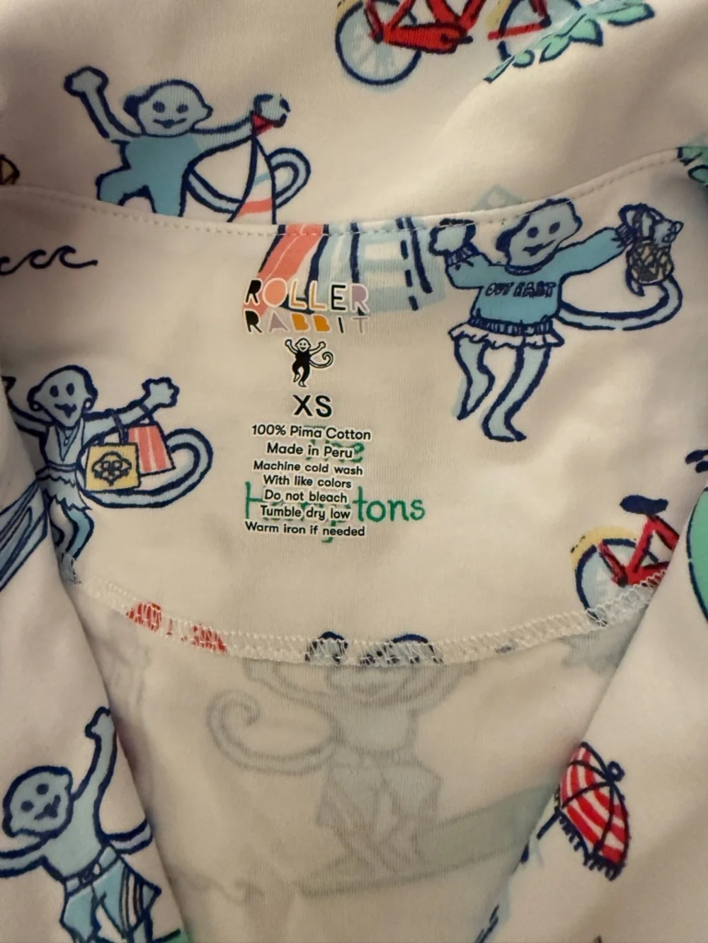 Rare Hamptons Roller Rabbit PJs - Picture 3 of 3